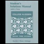 College Algebra   Student Solution Manual
