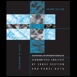 Econometric Analysis of Cross Section and Panel Data  Solution Manual