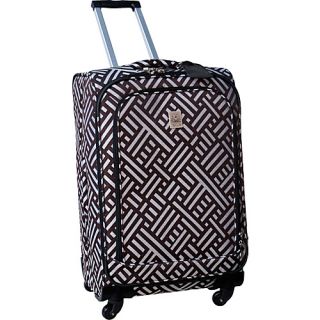 Signature 24 Spinner Brown Silver   Jenni Chan Large Rolling Luggage