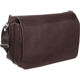 Traditional Flap Brief Messenger   Chocolate