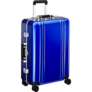 Classic Polycarbonate 24 4 Wheel Spinner Travel Case Blue   Ze