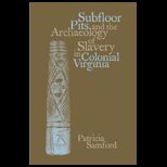 Subfloor Pits and Archaeology of Slavery in Colonial Virginia