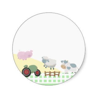 A Day on the Farm Envelope Seals Stickers