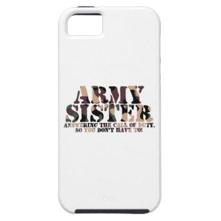 Army Sister Answering Call iPhone 5/5S Case