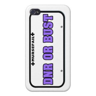 DNR or Bust License Plate iPhone 4/4S Cases