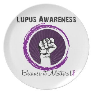 Lupus Awareness  Because it matters Plate