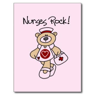 Bear Nurses Rock Tshirts and Gifts Postcards