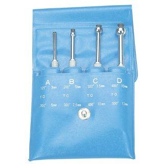 TTC Half & Full Ball Small Hole Gage Sets   Model M154 902 Measuring Range 0.125"~0.500" Number Of Pieces 4 SHAPE Full Ball Hole Gauges