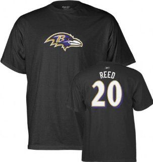 Ed Reed Reebok Name and Number Baltimore Ravens T Shirt   Small  Sports & Outdoors