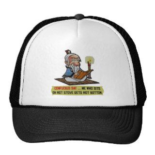 CONFUCIUS SAYHOT BOTTOM TRUCKER HATS