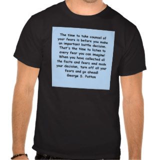 george s patton quote t shirts