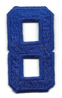 Number   Royal Blue Number "8" (1 7/8")   Iron On Embroidered Applique/Numbers 