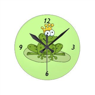 Frog Prince Wall Clocks