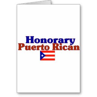 honorary puerto rican greeting card