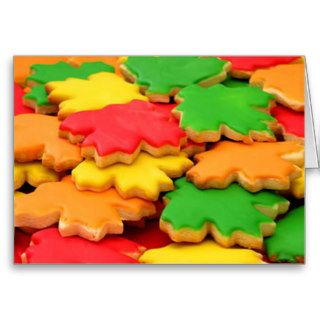 Leaf Sugar Cookies Card
