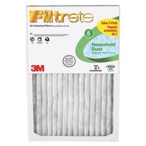 Filtrete 12 in. x 24 in. x 1 in. Household Dust Reduction FPR 5 Air Filters (2 Pack) HHD20 2PK