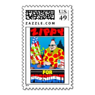 Zippy for President Stamps