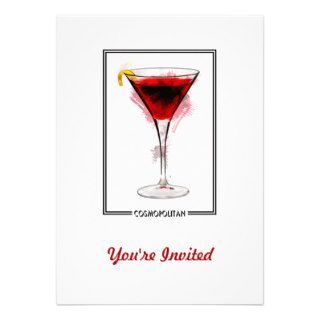 Cosmopolitan Cocktail Marker Sketch Announcement