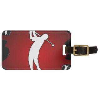 GOLF RED BACKGROUND PRODUCTS BAG TAG