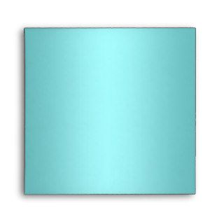 Elegant Teal Blue Coral Linen Envelopes