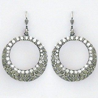 Silver Pave Hoop Earrings By Catherine Popesco Catherine Popesco Jewelry