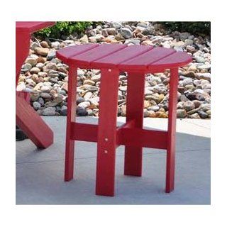 Jayhawk Plastics Traditional Adirondack Side Table, Red  Patio Side Tables  Patio, Lawn & Garden
