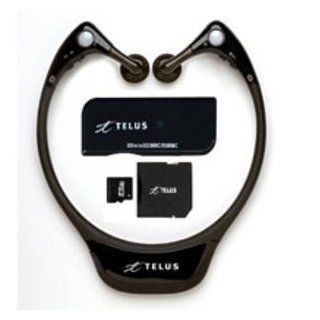 New Telus BTS500 Stereo Bluetooth Wireless Headphones w/ 1 GB SD Memory card & Card Reader Cell Phones & Accessories