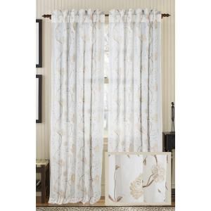 Fine Living Regal Cotton Org Beige Rod Pocket Curtain 165