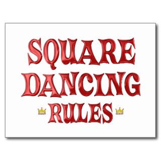 Square Dancing Rules Postcards