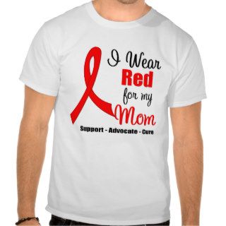 Stroke Awareness   Red Ribbon (Mom) Tees