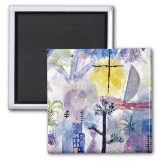 Paul Klee art Unfinished Landscape Magnets
