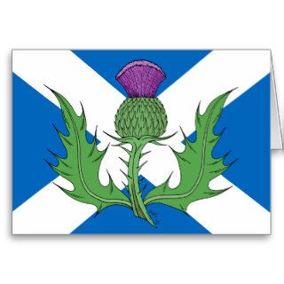 Scottish Thistle Card