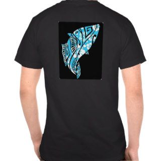 Mens hibiscus fish shirt design