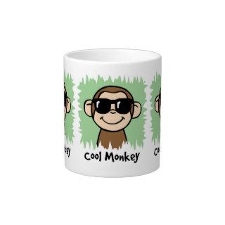 Cartoon Clip Art Cool Monkey with Sunglasses Extra Large Mug