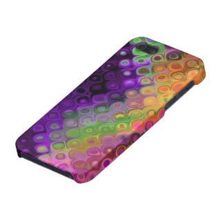 Modern Chic Abstract Colorful Peacock Feathers Cases For iPhone 5