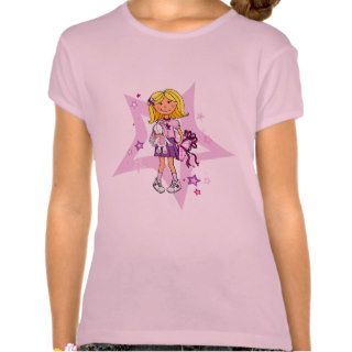 Star girly gift illlustrated graphic t shirt