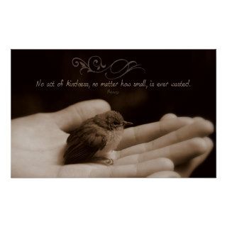 Act of Kindness Inspirational Poster Print