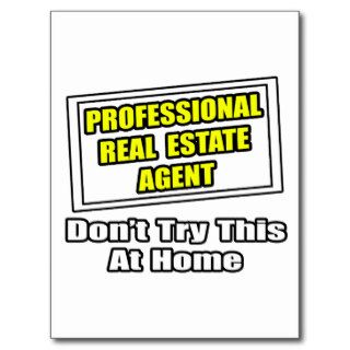 Professional Real Estate AgentJoke Postcards