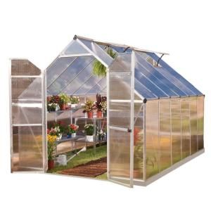 Palram Essence Silver 8 ft. x 12 ft. Polycarbonate Greenhouse 701944