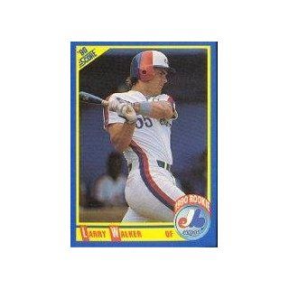 1990 Score #631 Larry Walker UER RC/Uniform number 55 on front/and 33 on back;/Home is Maple Ridge,/not Maple River Sports Collectibles