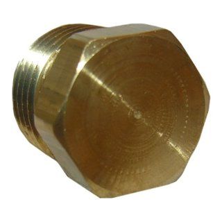 LASCO 17 9169 1/2 Inch Pipe Thread Brass Hex Plug   Pipe Fittings  