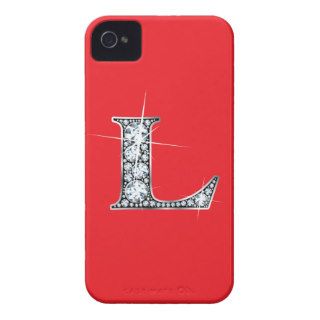 "L" Diamond Bling iPhone 4 "Barely There" Case Case Mate iPhone 4 Cases