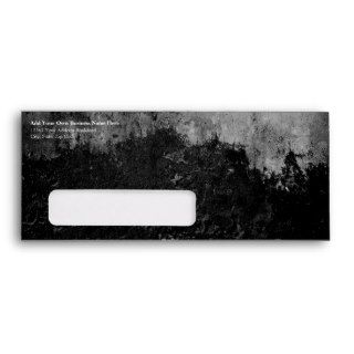 Grunge Black Paint Faux Finish Design Envelopes
