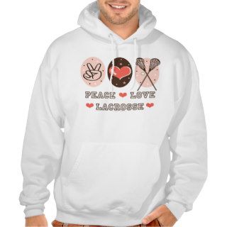 Peace Love Lacrosse Hooded Sweatshirt