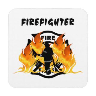 Fire Dept Flames Coaster