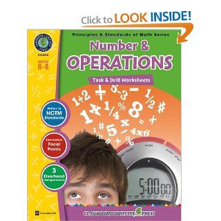 Number & Operations   Task & Drill Sheets (6 8) (Principles & Standards of Math) Nat Reed 9781553195443 Books