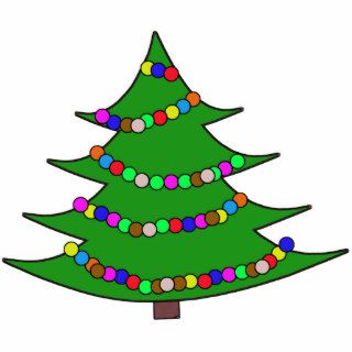 Cartoon Christmas Tree Acrylic Cut Outs