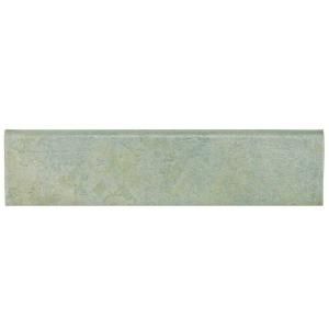 Merola Tile Hexatile Matte Musgo 3 in. x 12 in. Porcelain Bullnose Floor and Wall Trim Tile FEQ3HGMB