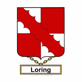 Loring Family Crest Photo Sculpture