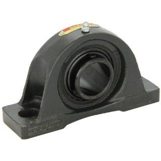 Sealmaster NPD 27C Pillow Block Ball Bearing, Non Expansion Type, Normal Duty, Regreasable, Double Setscrew Locking Collars, Contact Seals, Cast Iron Housing, 1 11/16" Bore, 2 1/8" Base to Center Height, 5 3/4" Bolt Hole Spacing Width Indus